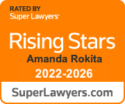 Super Lawyer Rising Star badge Amanda Rokita 